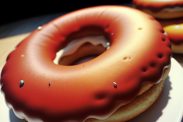 Donut délicieux nourriture gastronomique collation fond d'écran illustration nourriture préférée