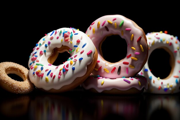 Donut délicieux nourriture gastronomique collation fond d'écran illustration nourriture préférée