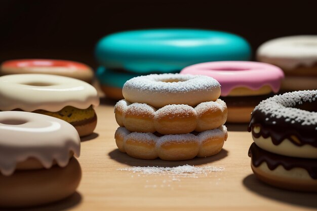 Donut délicieux nourriture gastronomique collation fond d'écran illustration nourriture préférée