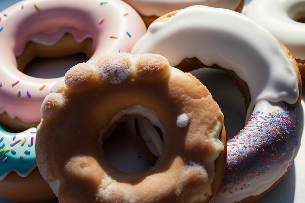 Photo donut délicieux nourriture gastronomique collation fond d'écran illustration nourriture préférée