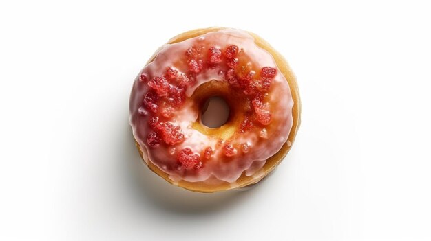 Donut isolé sur whitegenerative ai