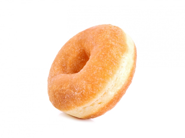 Donut savoureux isolé sur blanc