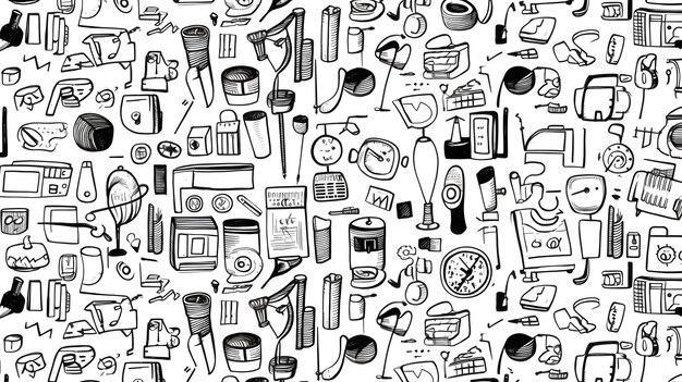 Doodle d'outils de bureau