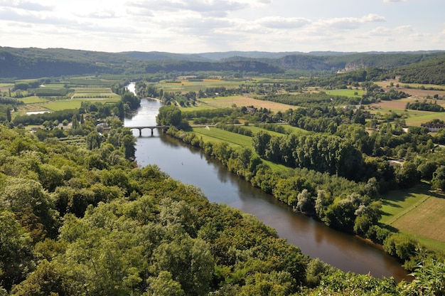 La Dordogne vue de Domme en Périgord