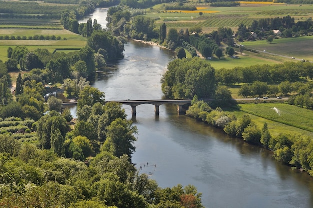 La Dordogne vue de Domme en Périgord