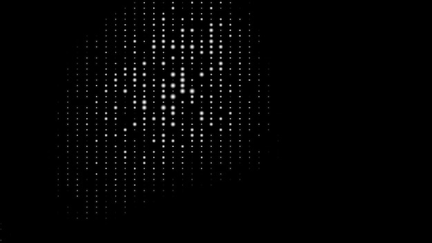 Dots blancs abstraits générés par ordinateur