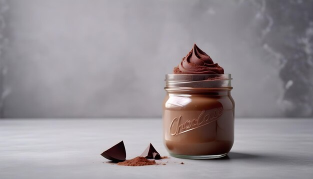 La douce tentation Journée nationale de la mousse au chocolat avec une délicieuse mousse au chocolate en pot