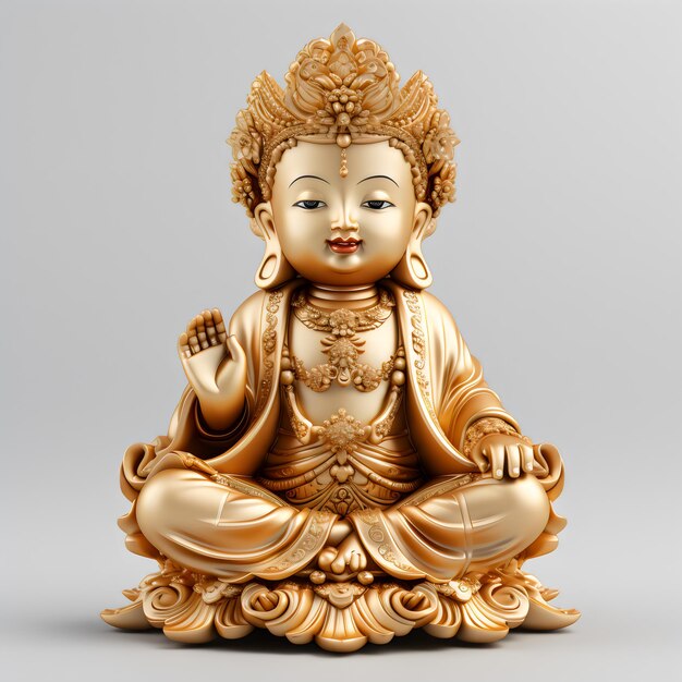 Le doux seigneur d'or de Bouddha