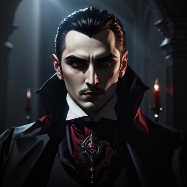 Dracula avec ses grandes dents