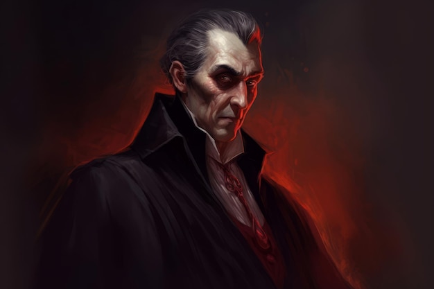 Dracula vampire peur Générer AI