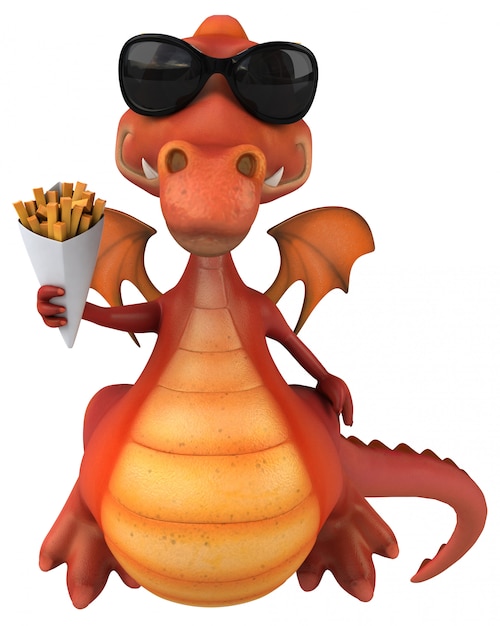 Dragon Amusant - Personnage 3d