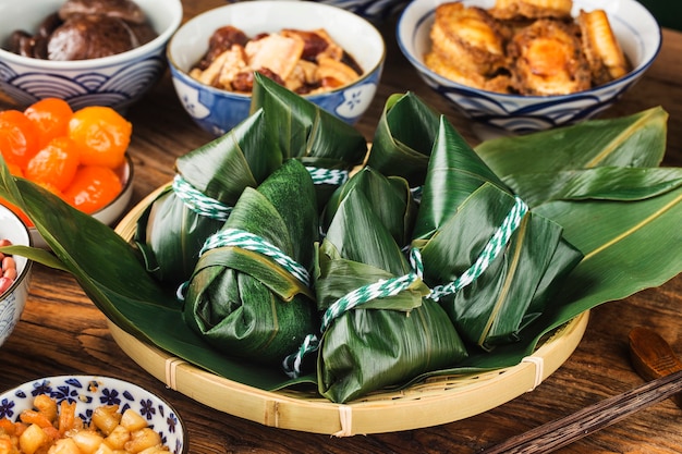 Dragon Boat Festival Boulette de riz chinois viande zongzi