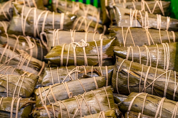 Dragon Boat Festival Nanmen Market vendeurs zongzi viande zongzi