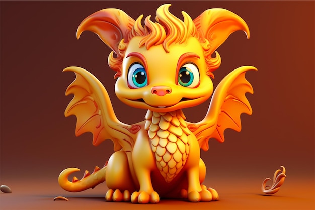 Le dragon chinois est mignon.