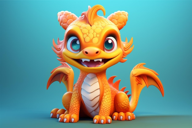 Le dragon chinois est mignon.