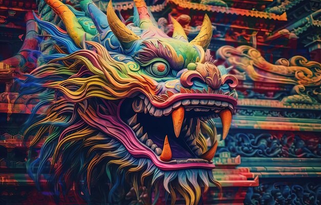 le dragon dans l'art populaire chinois