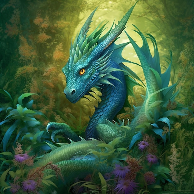 Dragon dans la forêt par le prince dragon