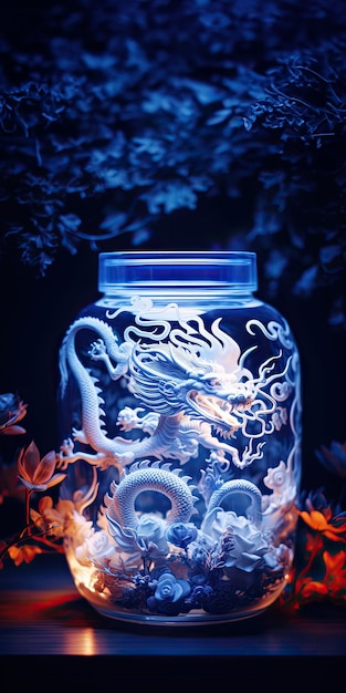 Le dragon dans une jarre de verre