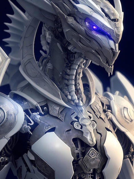 dragon hybride cyborg mécanique