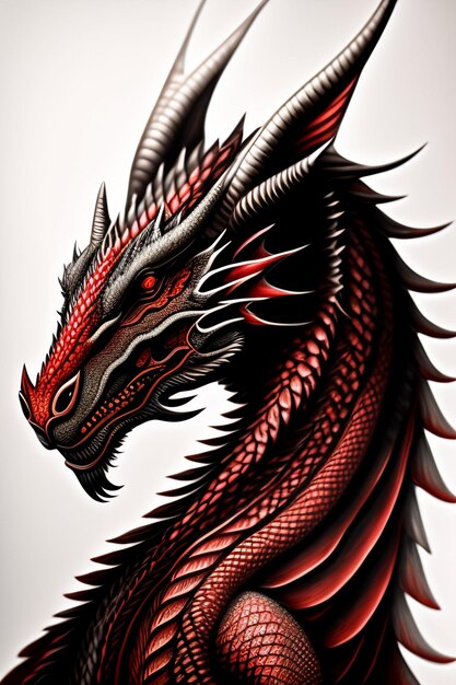 Dragon avec image d'intelligence artificielle fantastique