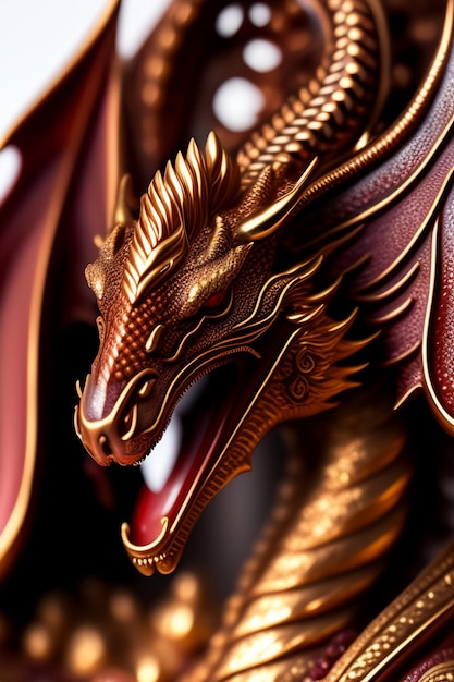 Dragon avec image d'intelligence artificielle fantastique