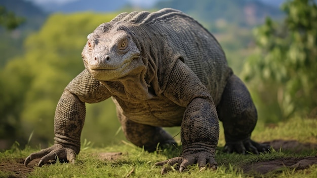 Dragon de Komodo dans son habitat naturel