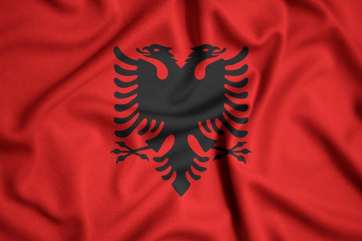 Photo drapeau de l'albanie