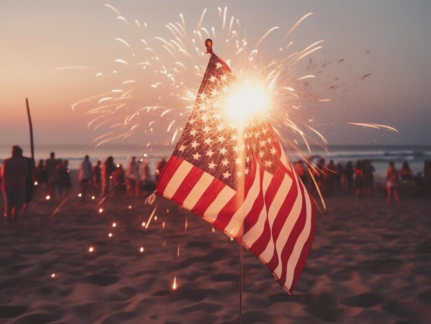 drapeau américain de célébration du 4 juillet