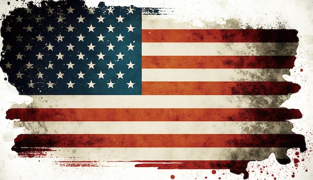 Un drapeau américain avec le mot usa dessus