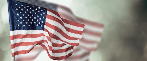 Drapeau américain pour le Memorial Day, le 4 juillet, la fête du travail. Jour de l'indépendance.