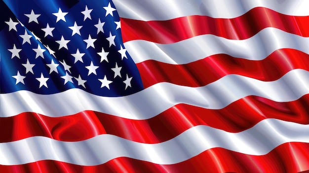 Drapeau américain pour le Memorial Day 4 juillet Jour du Travail Jour de l'indépendance
