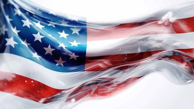 Photo drapeau américain signe de la fête de l'indépendance avec bravoure bravoure force vétérans héros de guerre sauver le monde