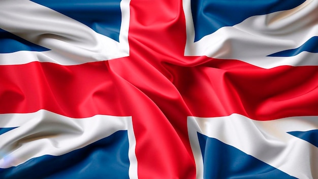 Drapeau de l'Angleterre avec des plis