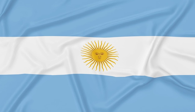 Drapeau argentin réaliste