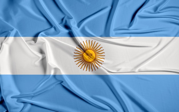 Drapeau de l'Argentine rond carré rectangulaire prêt icônes isolées emblèmes insigne