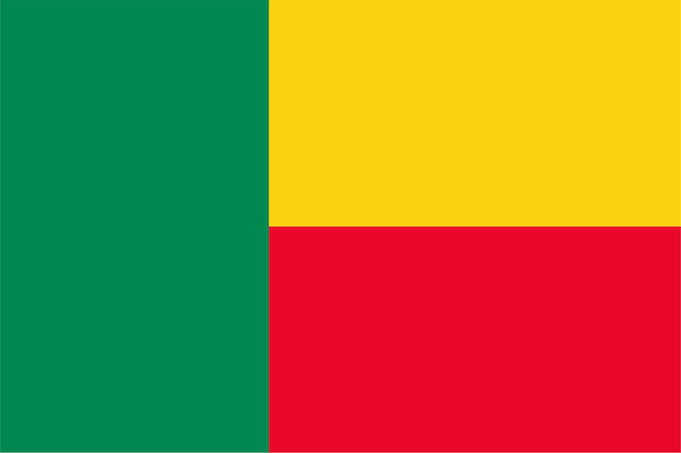 Photo drapeau béninois du bénin