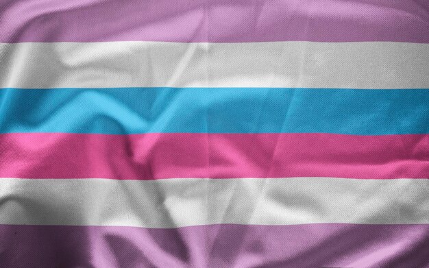 Photo drapeau bigender agitant en taille réelle occupant tout l'écran