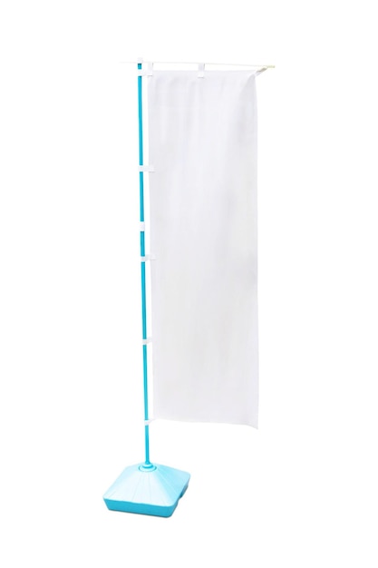 Drapeau blanc avec pathphotography de coupure
