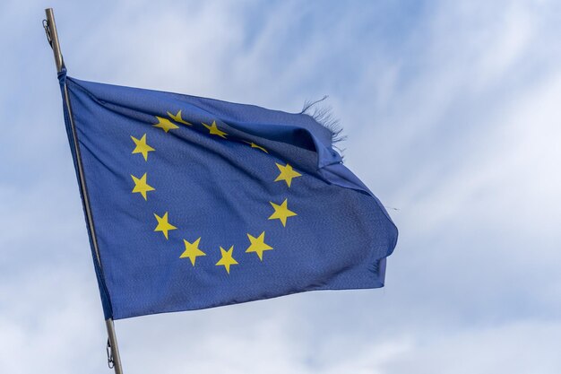 Drapeau bleu européen à rome