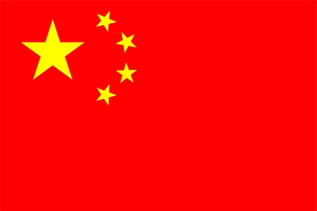 Drapeau chinois de la Chine