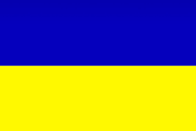 Drapeau de couleurs bleu et jaune de l'Ukraine