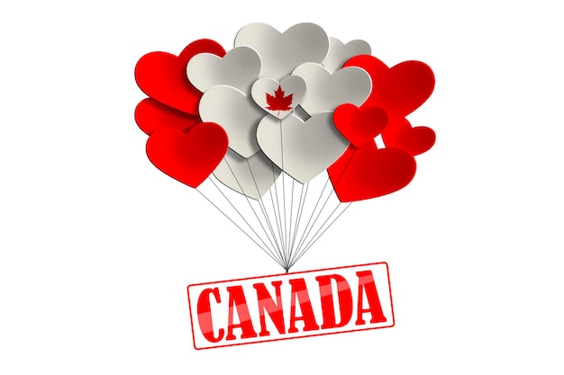 Drapeau créatif du Canada Arrière-plan pour les fêtes nationales du Canada Fête du Canada Thanksgiving
