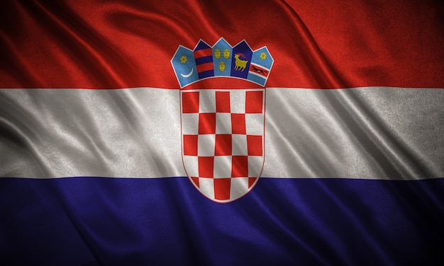 Drapeau de la Croatie fond