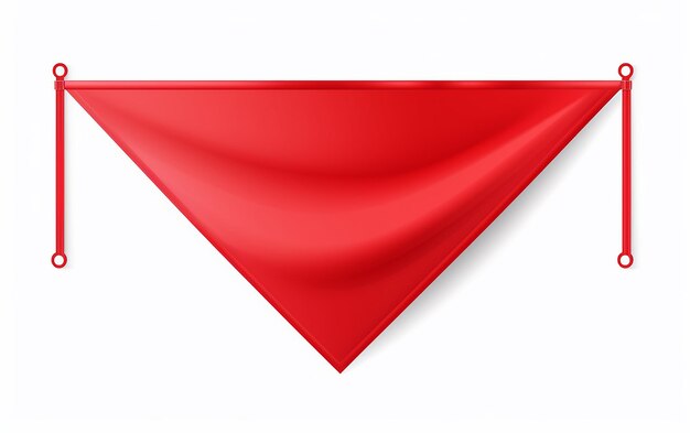 Drapeau à drapeau blanc Drapeau à drapeau rouge Vector de récompense