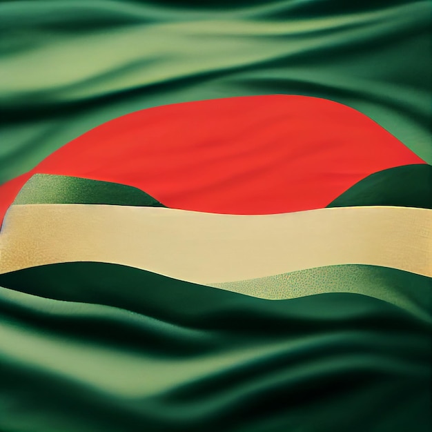 Drapeau du Bangladesh drapeau de style belle texture