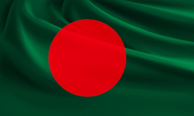 Drapeau du Bangladesh plié