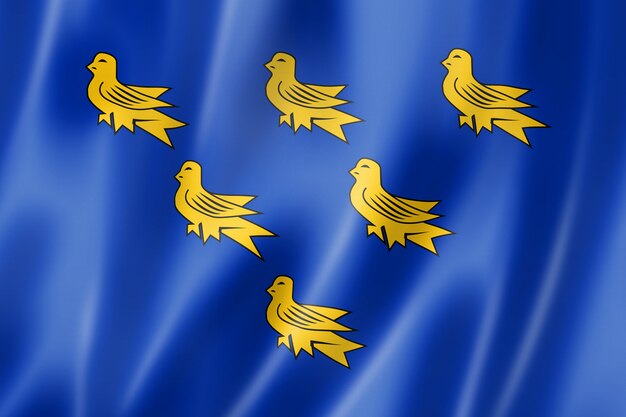 Drapeau du comté de Sussex, UK