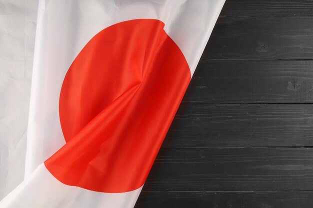 Drapeau du Japon place pour l'espace de texte