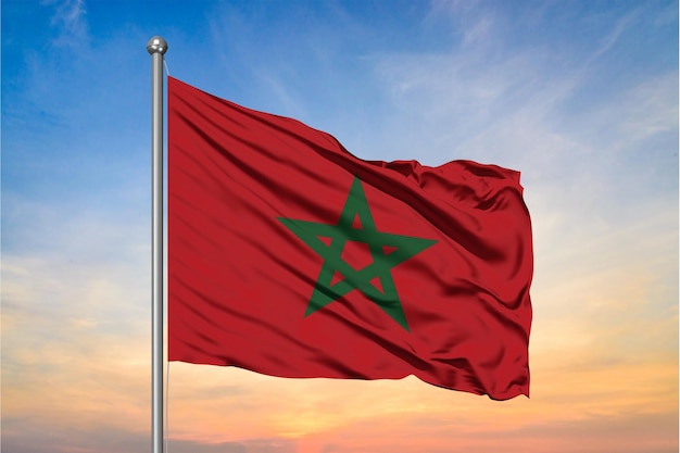 Le drapeau du Maroc en HD