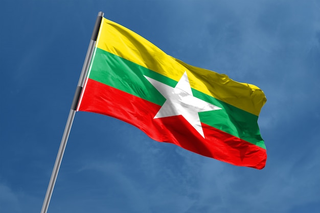 Photo drapeau du myanmar